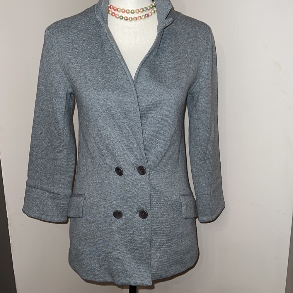 Like new beautiful light Gray blazer. - Picture 1 of 11